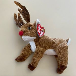 NWT BEANIE BANY - “Roxie” reindeer, kept in collectible case.
